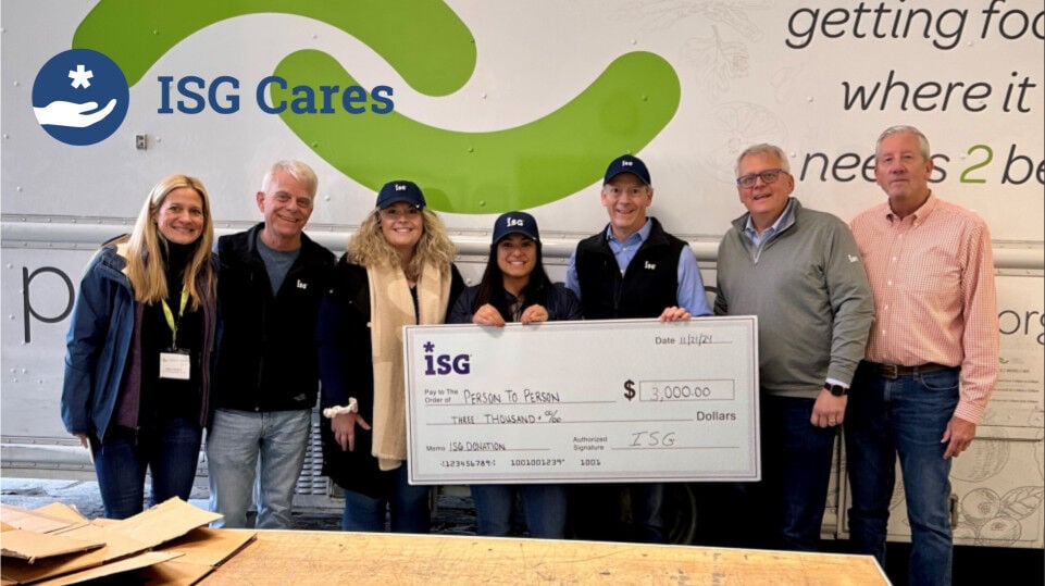 ISG food donation for ISG Cares ISG food donation for ISG Cares