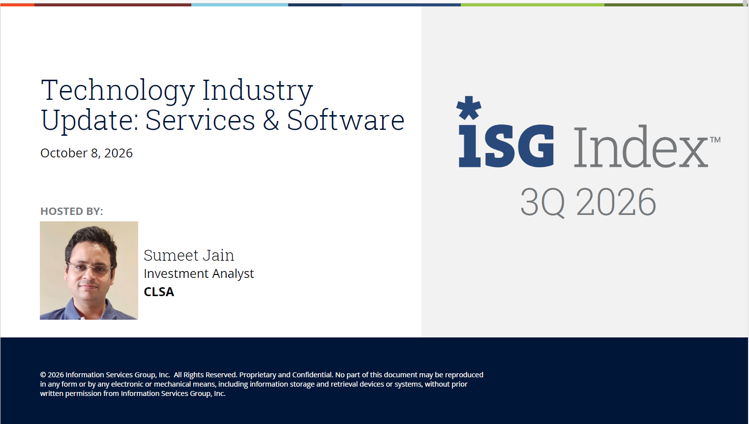 3Q26 ISG Index cover